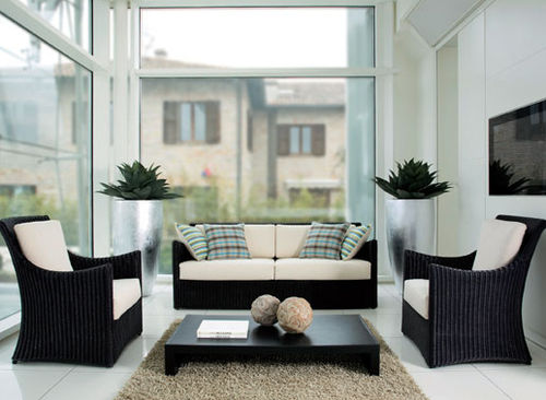 Modernes Sofa - STEPHANY - Dolcefarniente by DFN srl - mehrfarbig / Korbweide / Zweisitzer