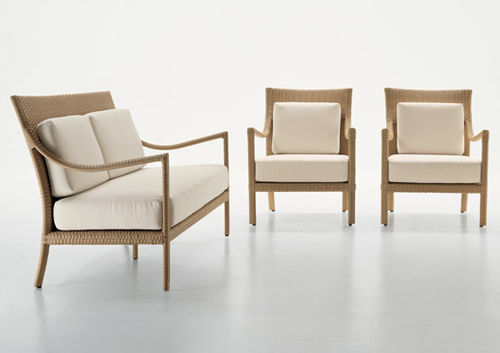 Modernes Sofa - TROPEA - Dolcefarniente by DFN srl - für Garten / geflochtenes Harz / weiß