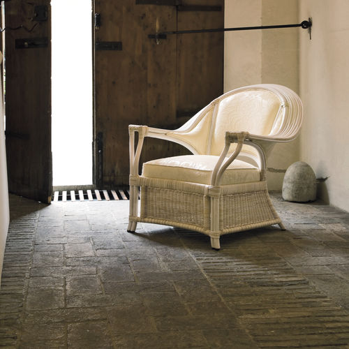 Moderner Sessel - ISABELLA - Dolcefarniente by DFN srl - Stoff / Rattan / Korbweide