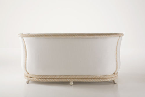 Klassisches Sofa - MARLENE  - Dolcefarniente by DFN srl - Stoff / weiß / Rattan