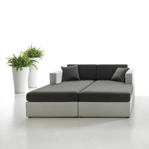 Moderne Récamiere - BAHIA - Dolcefarniente by DFN srl - geflochtenes Harz / für Garten