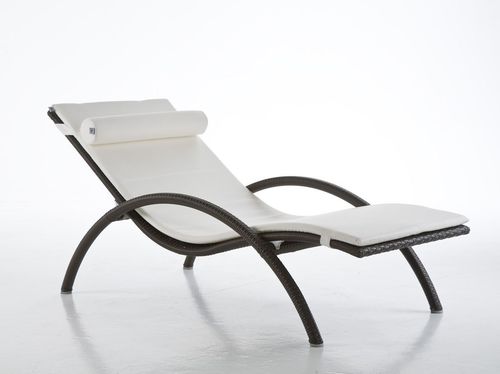 Moderne Sonnenliege - IBIZA - Dolcefarniente by DFN srl - geflochtenes Harz / für Garten / weiß