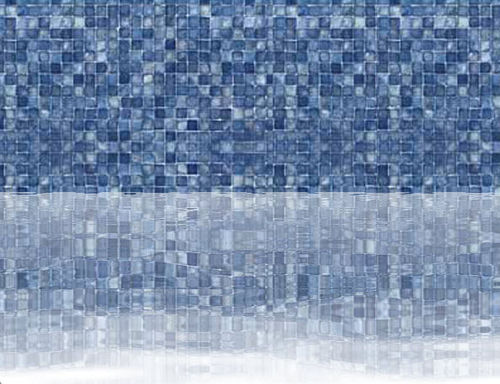 Folie für Schwimmbecken / PVC - BLUE MOSAIC - Kafko Manufacturing
