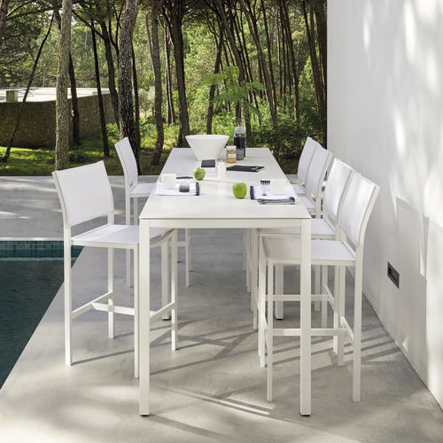 Moderner Barstuhl - Latona - MANUTTI - für Außenbereich / Batyline® / Gestell aus Aluminium