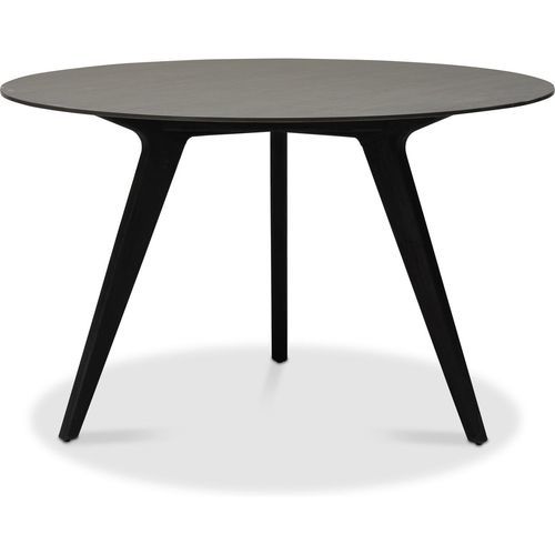 Moderner Stehtisch - Torsa  - MANUTTI - Keramik / Gestell aus Teakholz / rund