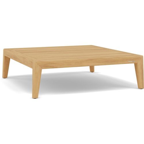 Moderner Couchtisch - Sunrise  - MANUTTI - Teakholz / Gestell aus Teakholz / quadratisch