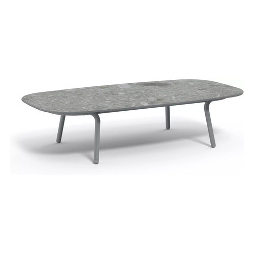 Moderner Couchtisch - Minus  - MANUTTI - Keramik / Gestell aus Aluminium / rechteckig