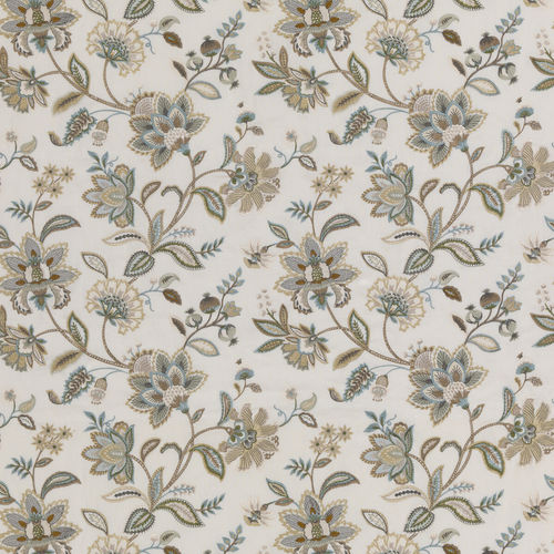 Vorhangstoff - LANGLEY - GP & J BAKER - Blumenmotiv / Polyester / Leinen