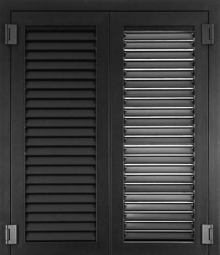 Einflügeliger Fensterladen - SUPERBLINDO - GINKO - Edelstahl / gepanzert / verstärkt gesichert