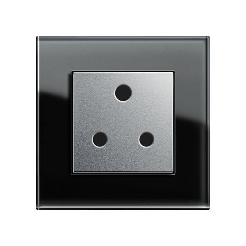 Wandmontierte Steckdose - STANDARD (BS 546) - Gira - Glas / modern / schwarz