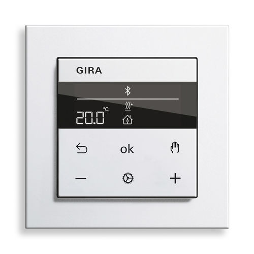 Temperaturregler für Hausautomationssystem - System 3000 - Gira - für Wohnzimmer / für Schlafzimmer / Raum