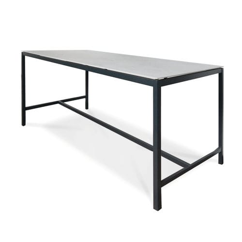 Moderner Stehtisch - SUITE - FISCHER MÖBEL - Laminat / Keramik / Gestell aus rostfreiem Edelstahl