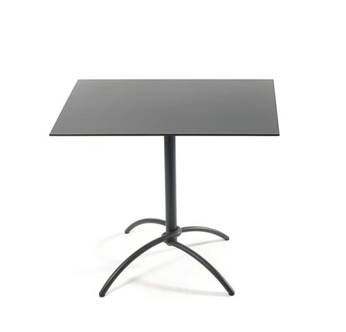 Moderner Bistrotisch - TAKU - FISCHER MÖBEL - Laminat / Keramik / Gestell aus rostfreiem Edelstahl