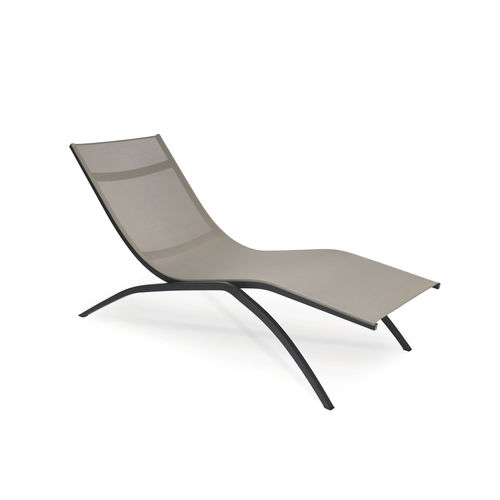 Moderne Sonnenliege - ATLANTIC - FISCHER MÖBEL - Stoff / Aluminium / für Garten