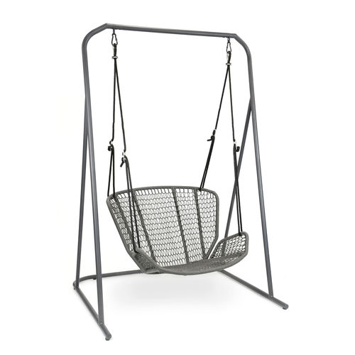 Kordel-Hollywoodschaukel - WING LIGHT - FISCHER MÖBEL - Aluminium / Edelstahl / für Gewerbegebrauch