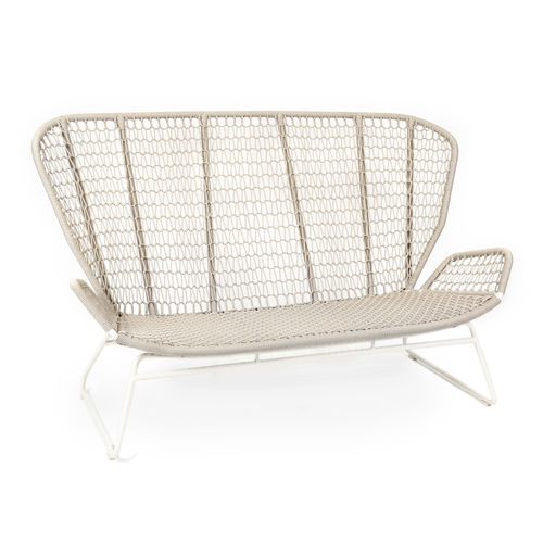 Modernes Sofa - WING LIGHT RELAX - FISCHER MÖBEL - für Außenbereich / Kordel / beige