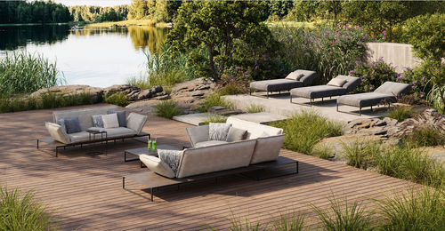 Modulsofa - FLORA - FISCHER MÖBEL - Eck / Design / für Außenbereich