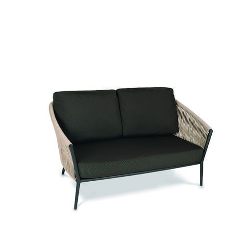 Modernes Lounge-Gartenmöbel - COSMO - FISCHER MÖBEL - abperlendes Gewebe / Aluminium / Kordel