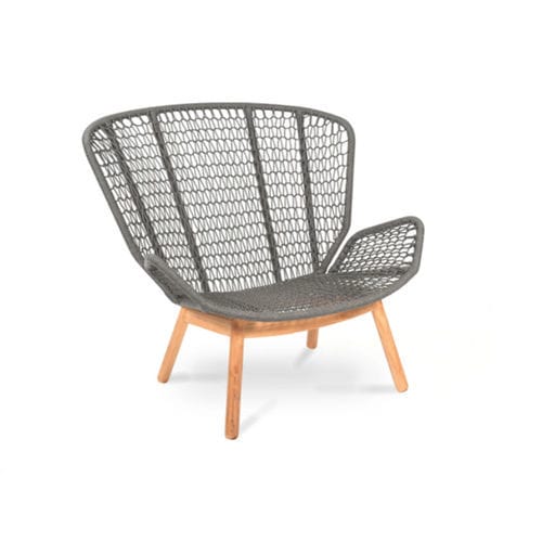 Moderner Sessel - WING LIGHT RELAX - FISCHER MÖBEL - Kordel / Aluminium / mit abnehmbarem Kissen