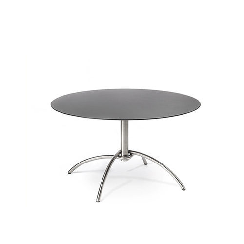 Moderner Bistrotisch - TAKU - FISCHER MÖBEL - Laminat / Keramik / Gestell aus rostfreiem Edelstahl