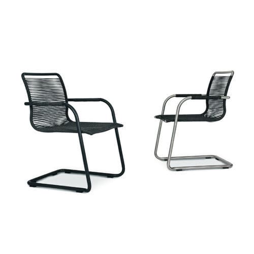 Moderner Stuhl - SWING   - FISCHER MÖBEL - für Garten / Teakholz / Stoff