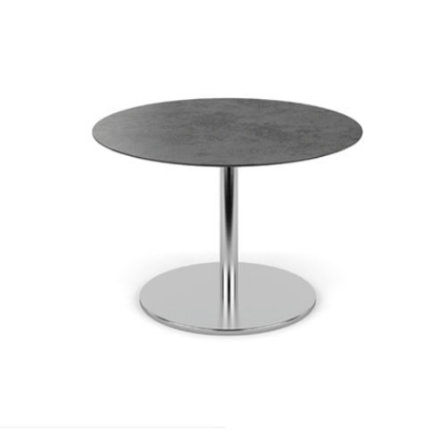 Moderner Bistrotisch - SWING - FISCHER MÖBEL - Zement / Laminat / Gestell aus rostfreiem Edelstahl