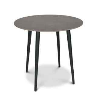 Moderner Esstisch - COSMO - FISCHER MÖBEL - Aluminium / Gestell aus rostfreiem Edelstahl / rund