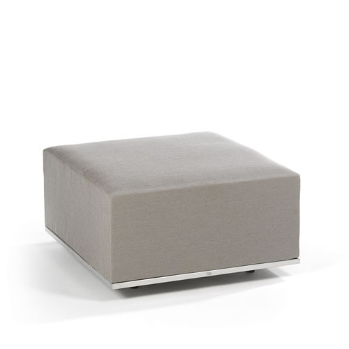Moderner Fußschemel - SUITE LOUNGE - FISCHER MÖBEL - Stoff / Edelstahl / für Garten