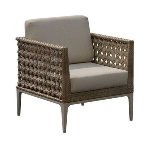 Moderner Sessel - HEART  - SKY LINE DESIGN - Stoff / geflochtenes Harz / beige