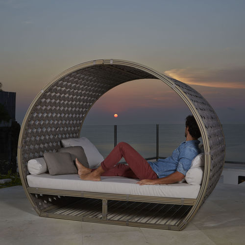 Garten-Bett / Himmel - MOONLIGHT - SKY LINE DESIGN - Doppelbett / modern / Stoff