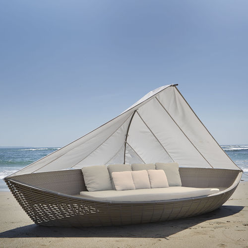 Garten-Bett / Himmel - SAILBOAT - SKY LINE DESIGN - Doppelbett / originelles Design / Rattan