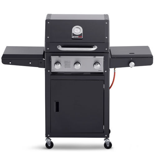 Gas-Gartengrill - Xenon 3 - GRAND HALL - auf Rollen / Gusseisen / Edelstahl