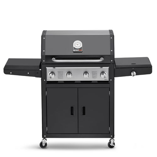 Gas-Gartengrill - Xenon 4 - GRAND HALL - auf Rollen / Gusseisen / Edelstahl