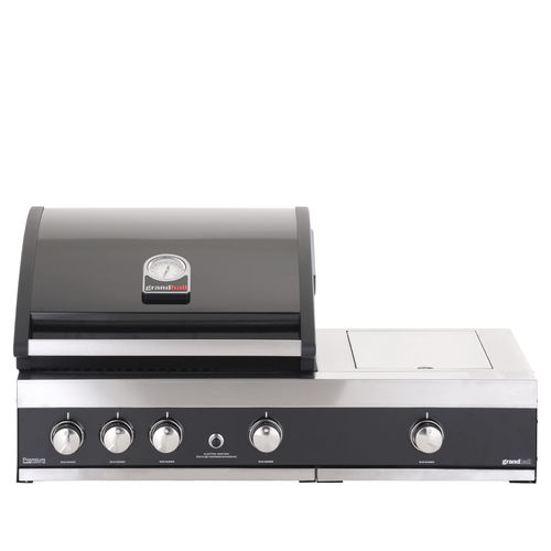 Gas-Gartengrill - Premium Plus G3 - GRAND HALL - festinstalliert / Gusseisen / Edelstahl