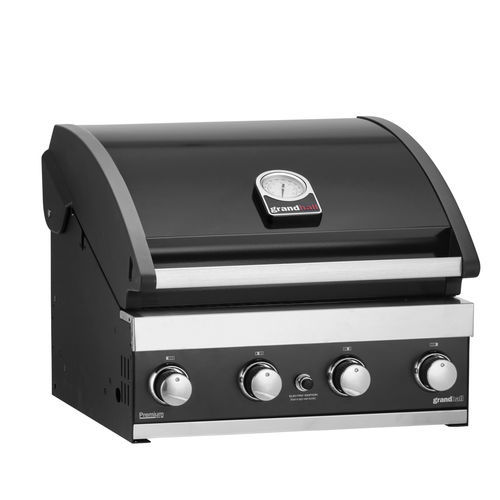Gas-Gartengrill - Premium G4 - GRAND HALL - Einbau / Gusseisen / Edelstahl