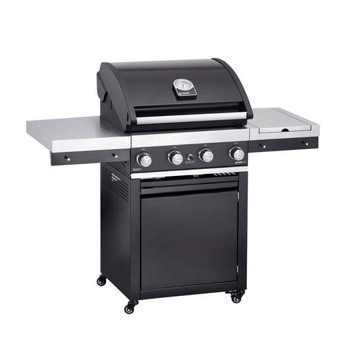 Gas-Gartengrill - Premium G4 - GRAND HALL - auf Rollen / Gusseisen / Edelstahl