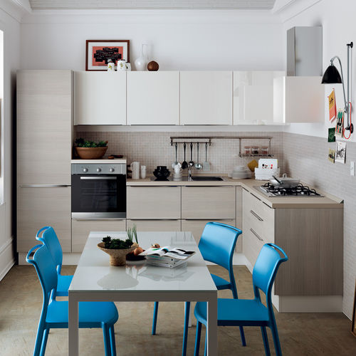 Moderne Küche - URBAN&URBAN MINIMAL - SCAVOLINI - Laminat / melaminbeschichtet / Kochinsel