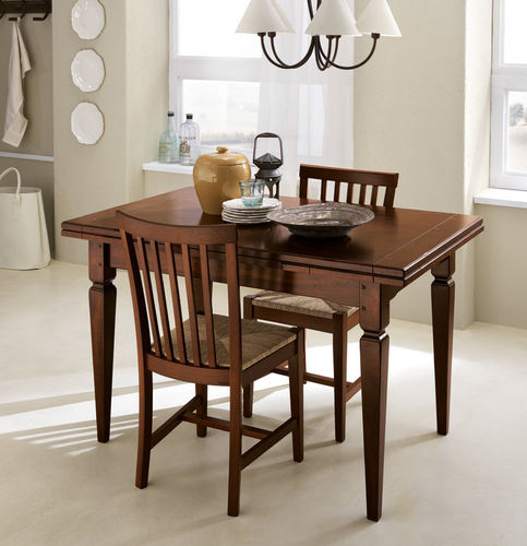 Klassischer Esstisch - ARMONY - SCAVOLINI - Holzfurnier / Gestell aus Massivholz / rechteckig