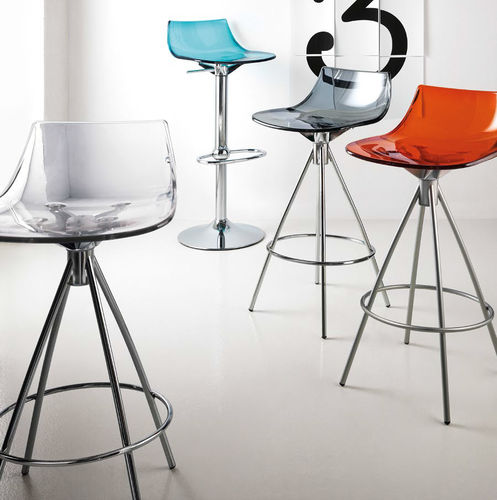 Moderner Barstuhl - FLASH - SCAVOLINI - für den Innenraum / Copolymer / Gestell aus verchromtem Metall