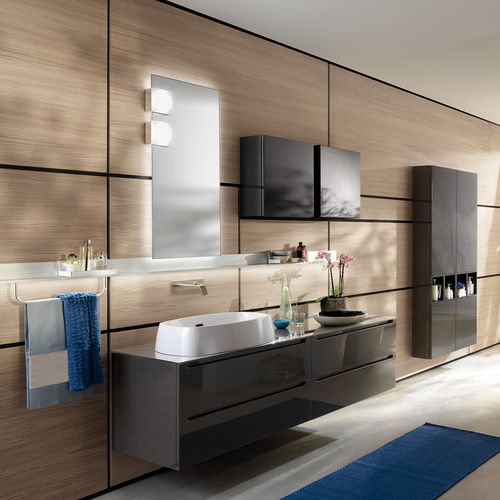 Modernes Badezimmer - IDRO - SCAVOLINI - Holz / melaminbeschichtet / Glas