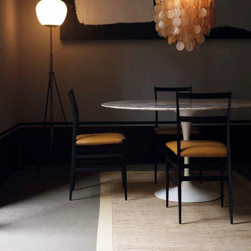 Moderner Teppich - PEZZARA - Studio Art - einfarbig / Leder / rechteckig