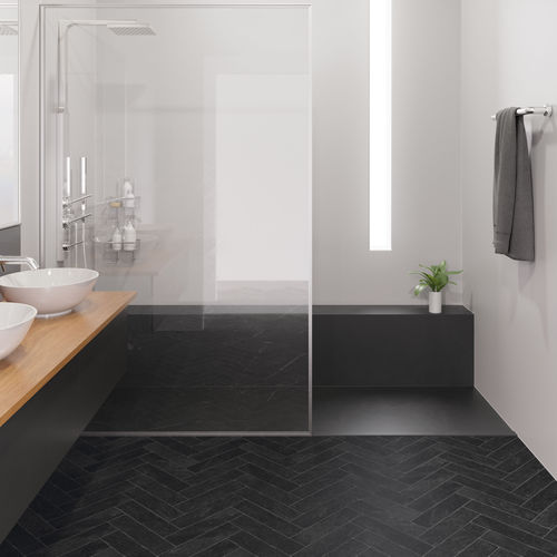 Holz-Laminatboden - S180130 - FAUS International Flooring - schwimmend / verklebt / Steinoptik