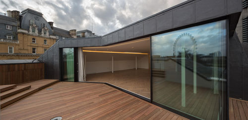Glasschiebetür - SKY-FRAME CORNER - Cantifix - Metall / mit Doppelverglasung / Sicherheit