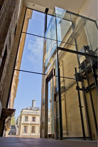 Sicherheitsglasscheibe - FIXED ​FRAMED - Cantifix - Struktur / transparent / für Gebäude