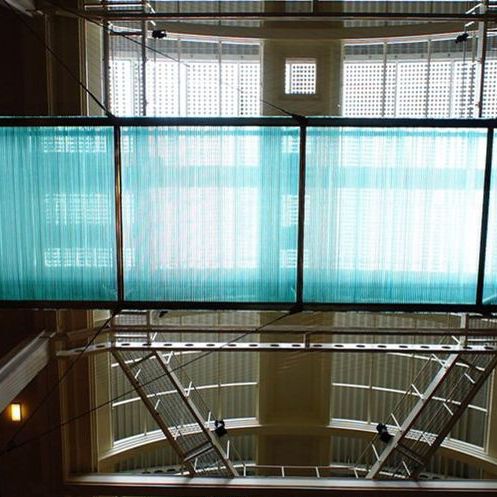 Texturierte Glasscheibe - INDIVIDUAL FEATURE - Cantifix - transparent / Dach