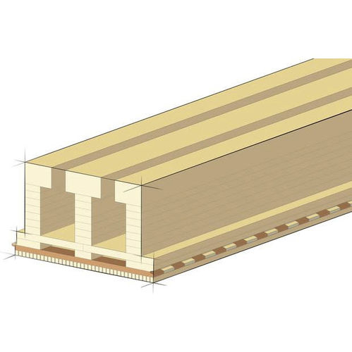 Selbsttragende Zwischendecke - LIGNO R Q3 BV - Lignotrend - hohl / Träger / Massivholz