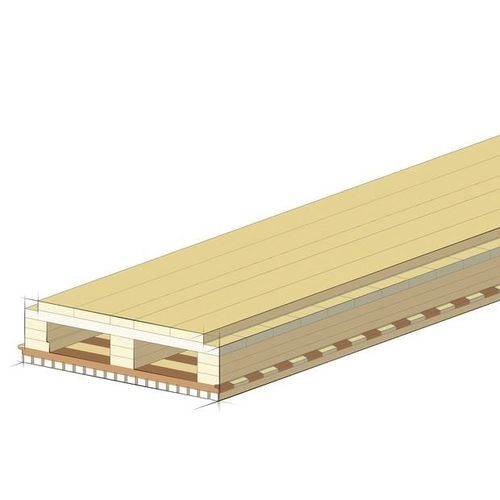 Brettschichtholz-Fertigbauelement - LIGNO Bloc Q3 - Lignotrend - für Dachterrasse