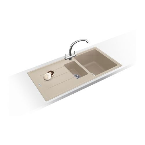 Doppelbeckenspüle - BASIS BFG 651 REV - FRANKE HOME SOLUTIONS - mit Abtropffläche / Granit / einbaufähig
