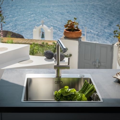 Aufsatz-Einhebelmischer - Atlas Neo Sensor - FRANKE HOME SOLUTIONS - Edelstahl / für Küche / 1-Loch
