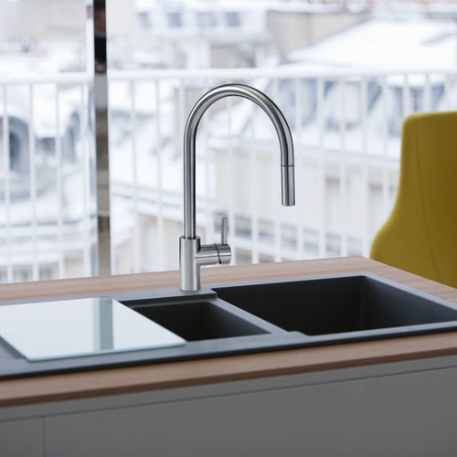 Wasserhahn für Spülbecken - Eos Neo  - FRANKE HOME SOLUTIONS - Aufsatz / Edelstahl / für den Innenraum